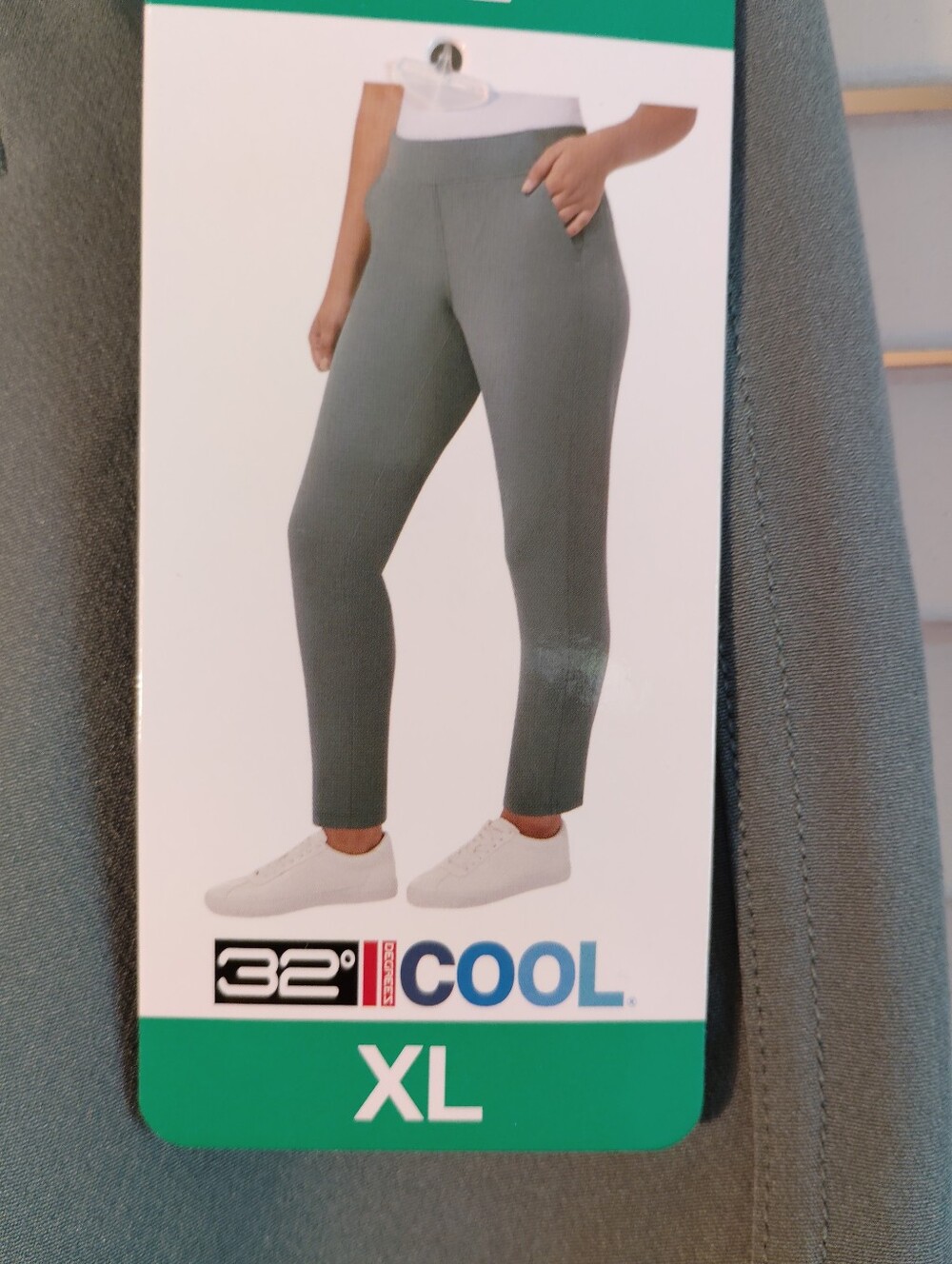 32 Degrees Straight-Leg Ponte Pants - Sage - Picture 4 of 5